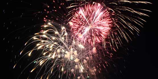 fire works canada day in hearst