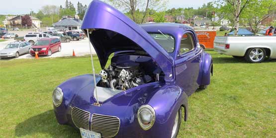 classic car waterfront bruce mines