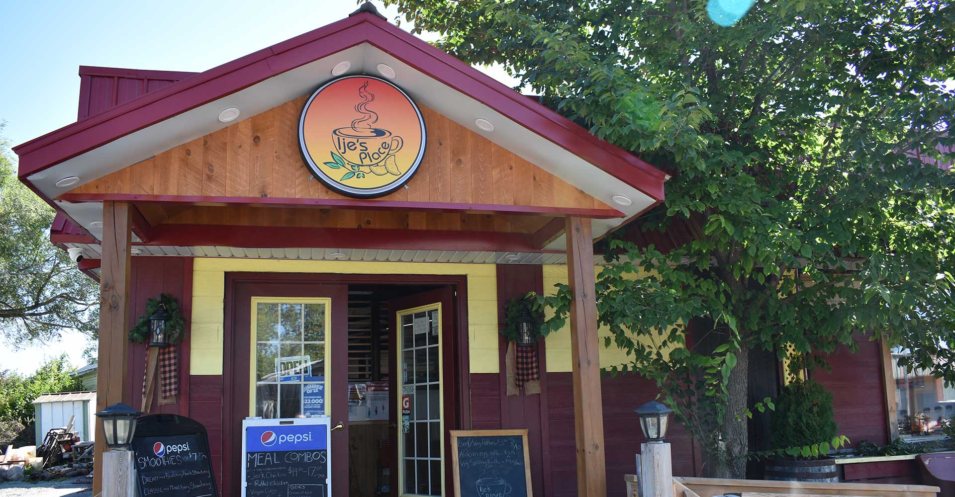 exterior of bakery